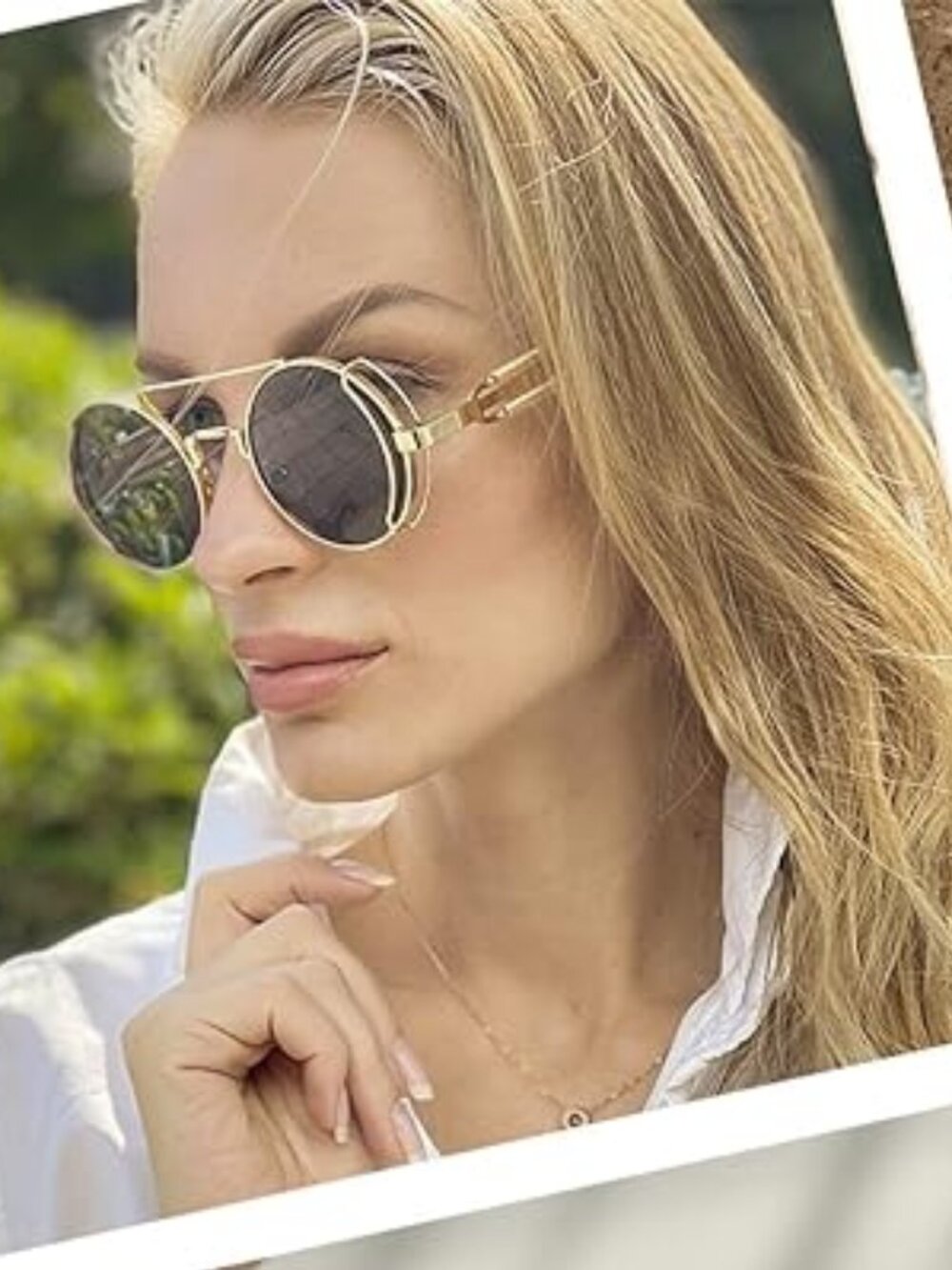 Steampunk Round Metal Sunglasses